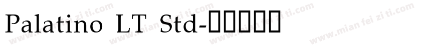 Palatino LT Std字体转换